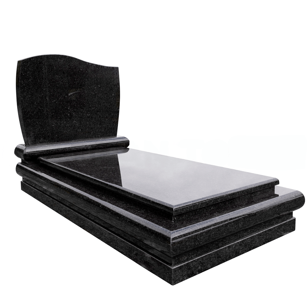 Campa em granito Negro Angola modelo Clássica Ondular - Nc Granitos